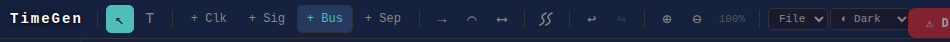 TimeGen toolbar